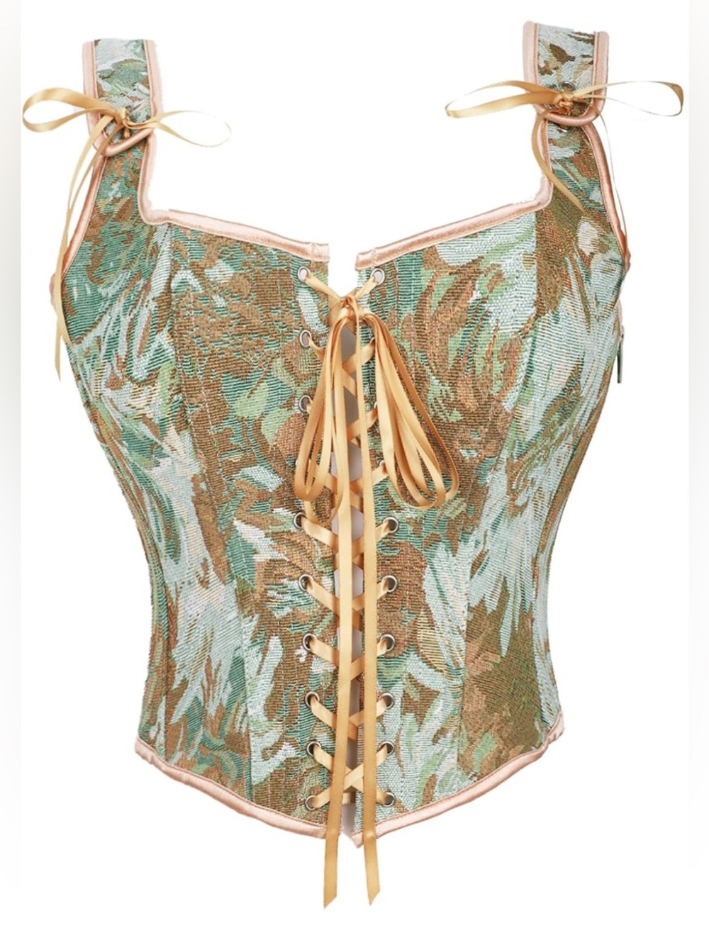 Renaissance Faire Lace up Corset with Zip Adjustable